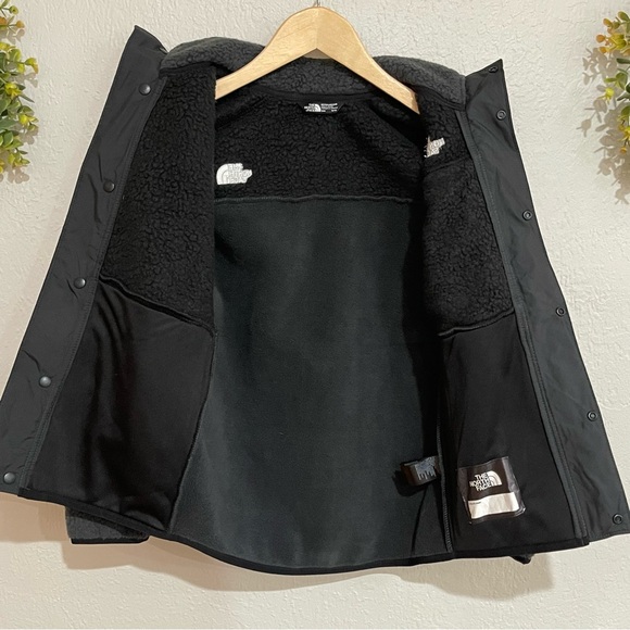 NWT THE NORTH FACE Boys' Forrest Mixed-Media Full Zip Fleece Jacket Asphalt GreY - Picture 9 of 12